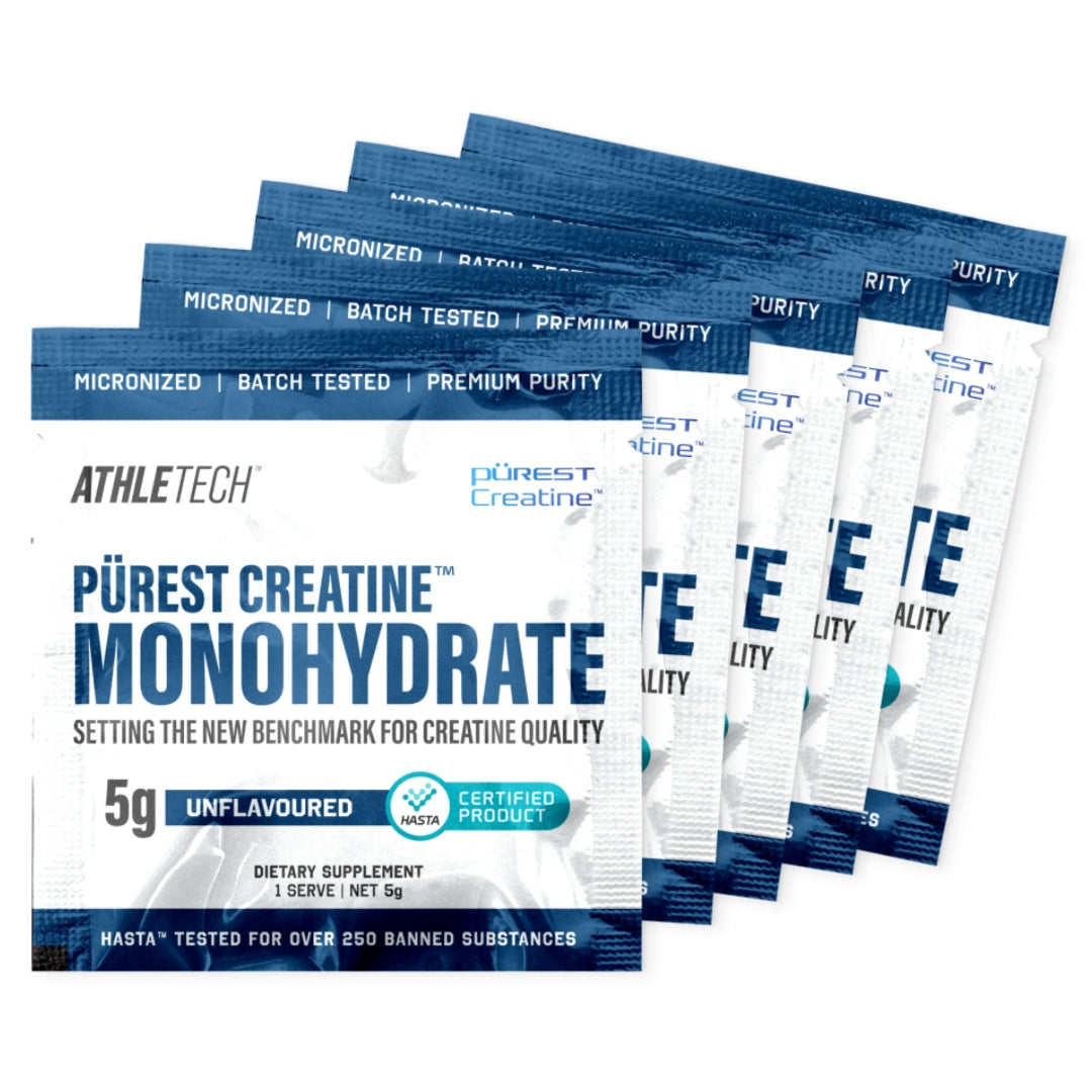 5x Athletech Purest Creatine Monohydrate Sample Sachets *Gift*