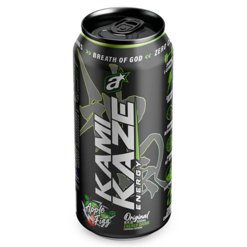 Kaze energy drink can on a white background