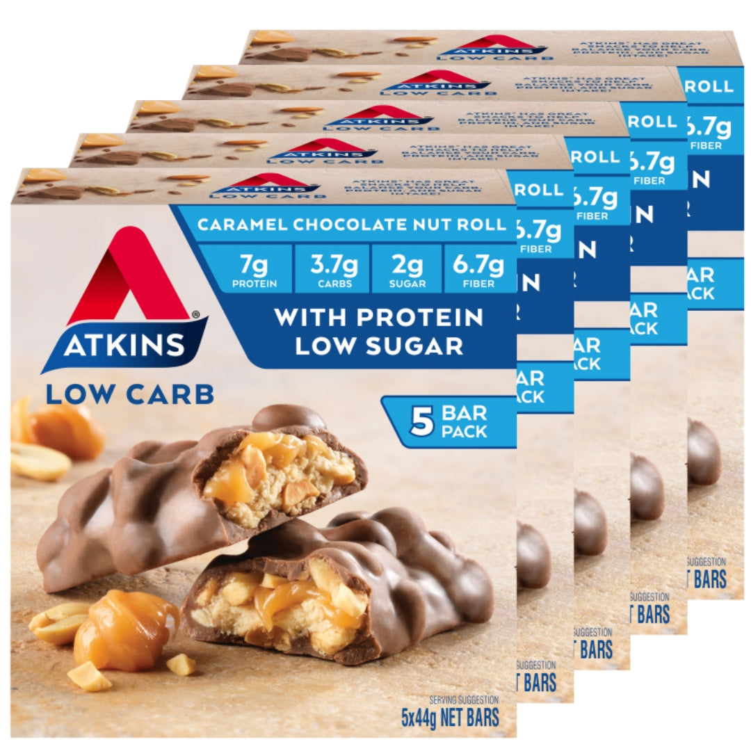 Atkins Low Carb Caramel Chocolate Nut Roll