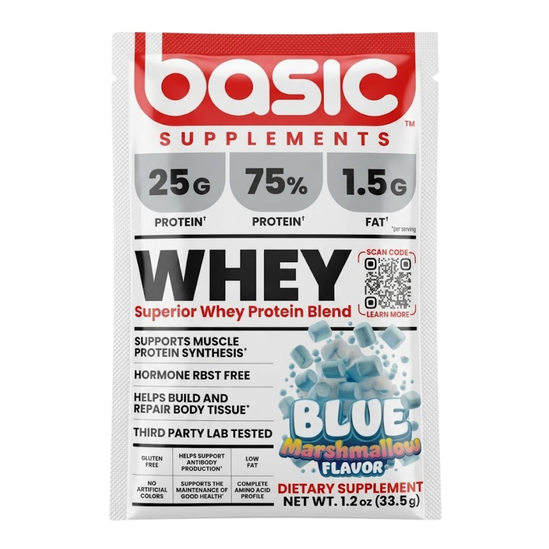 1x Basic Supplements Whey Sample Sachet (Random Flavour) *Free Sample*