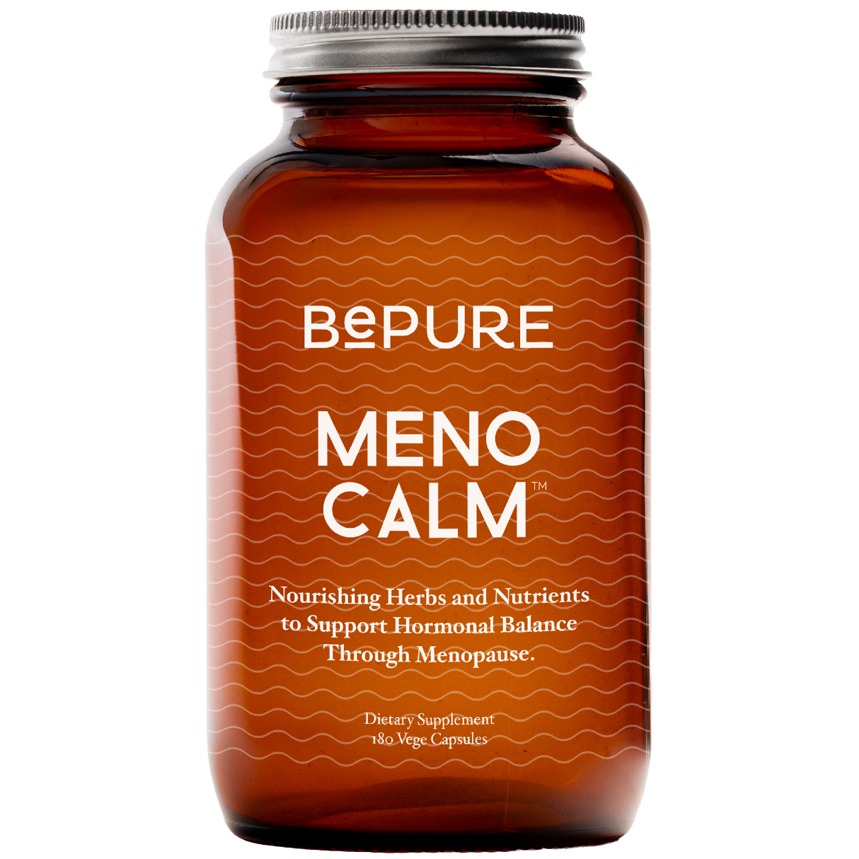 Bepure Meno Calm supplement bottle on a white background