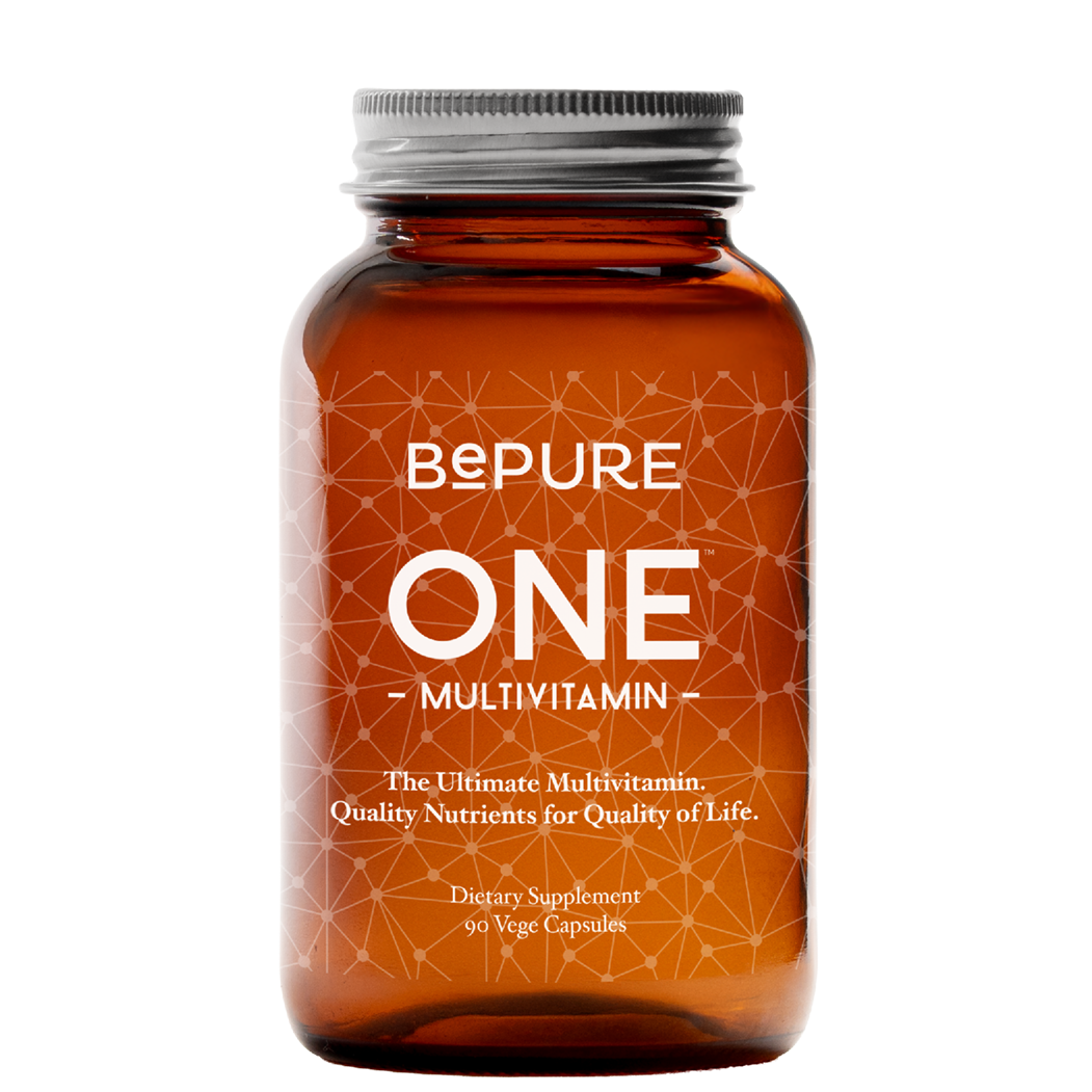 Bepure One multivitamin bottle on a white background