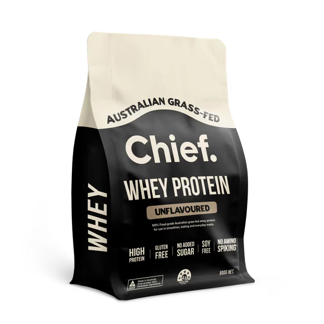 Chief Whey Protein package on a white background