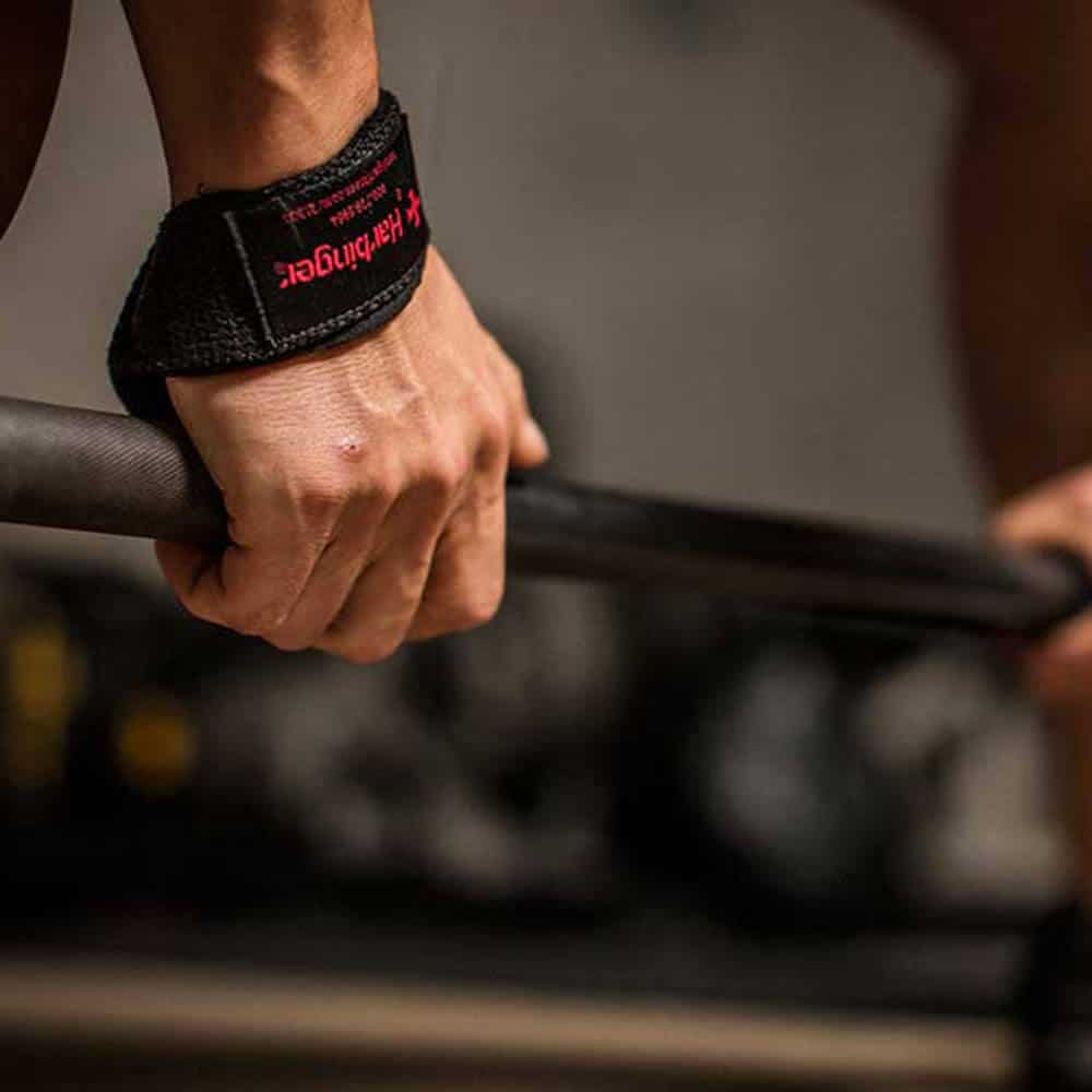 Harbinger Padded Cotton Lifting Straps - Black