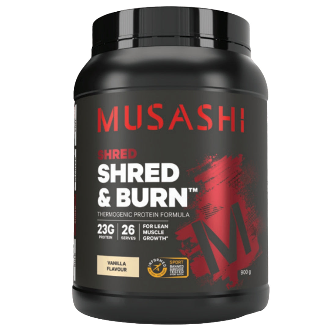 Musashi Shred & Burn Protein Powder