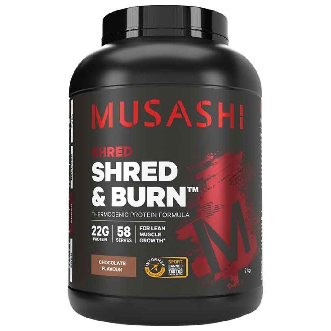 Musashi Shred & Burn Protein Powder