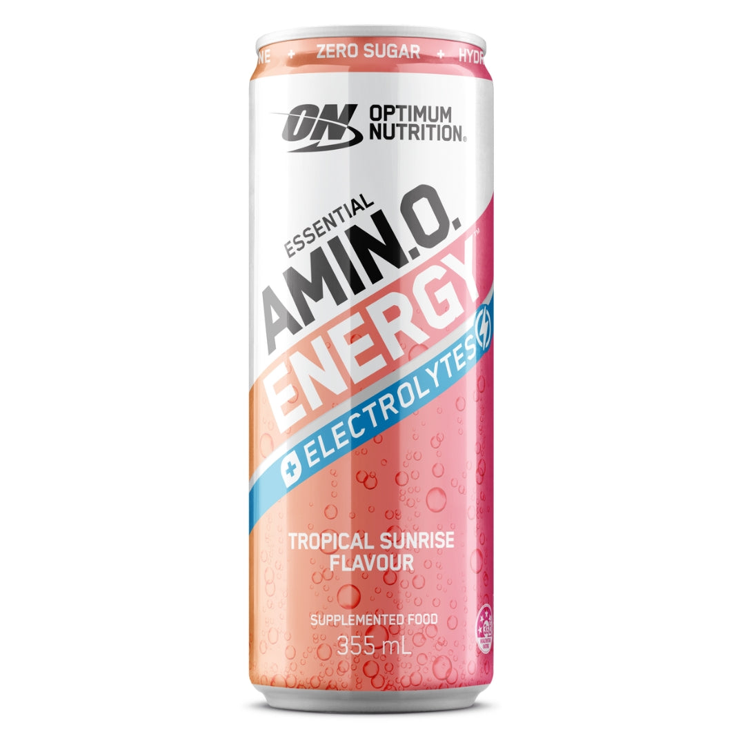 Optimum Nutrition Amino Energy drink tropical sunrise single can