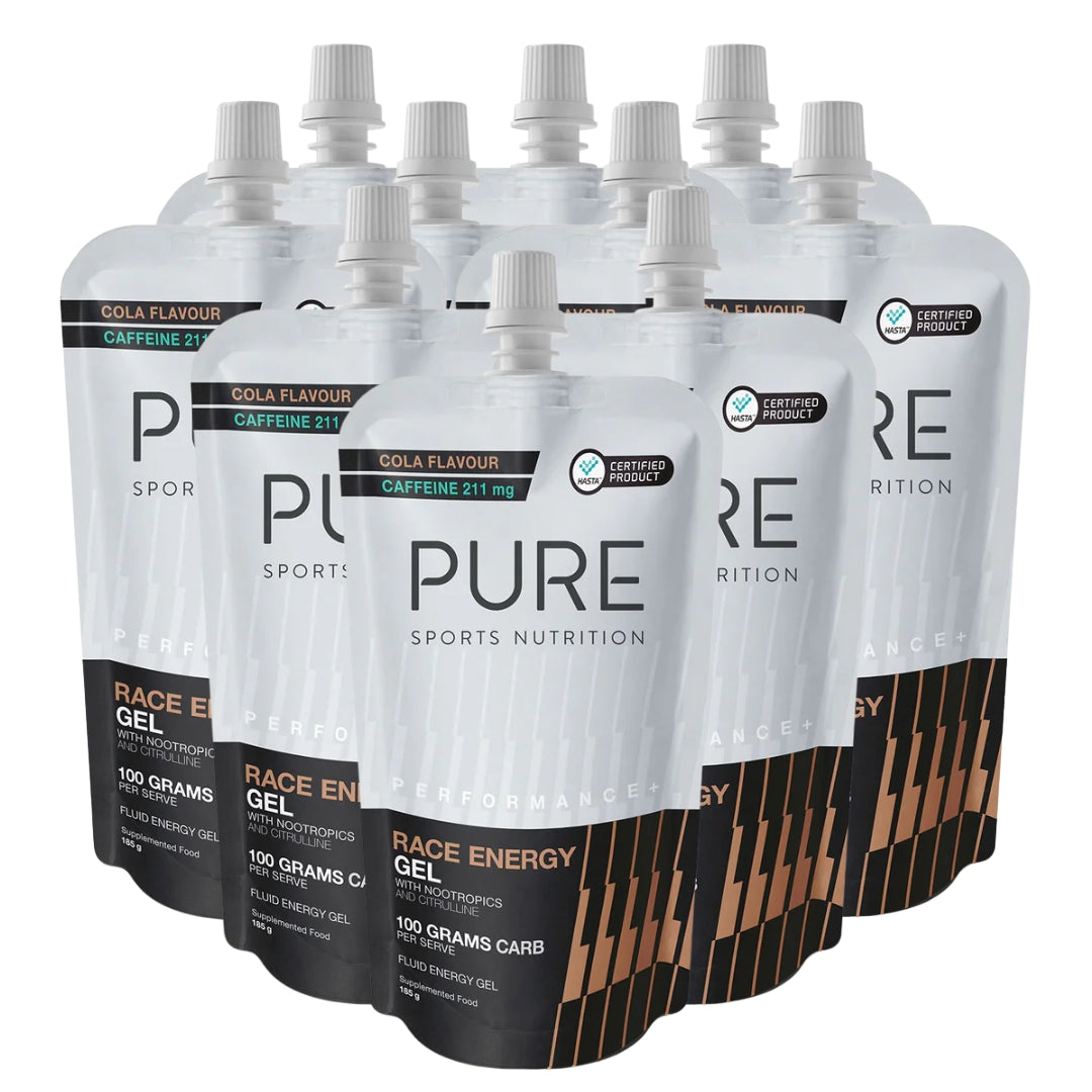 PURE Performance + Race Energy Gel 100g Carb Pouch
