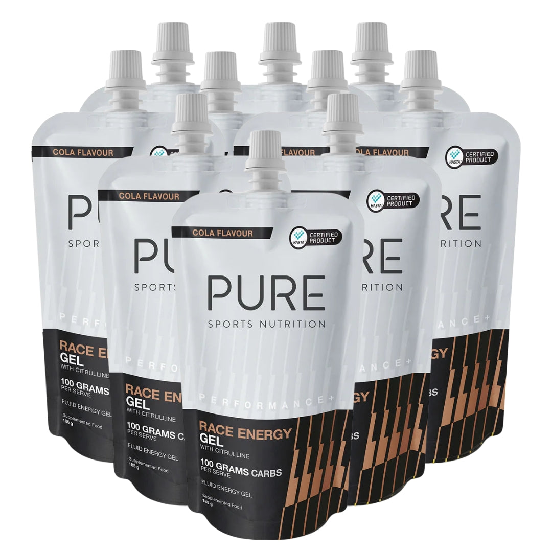 PURE Performance + Race Energy Gel 100g Carb Pouch