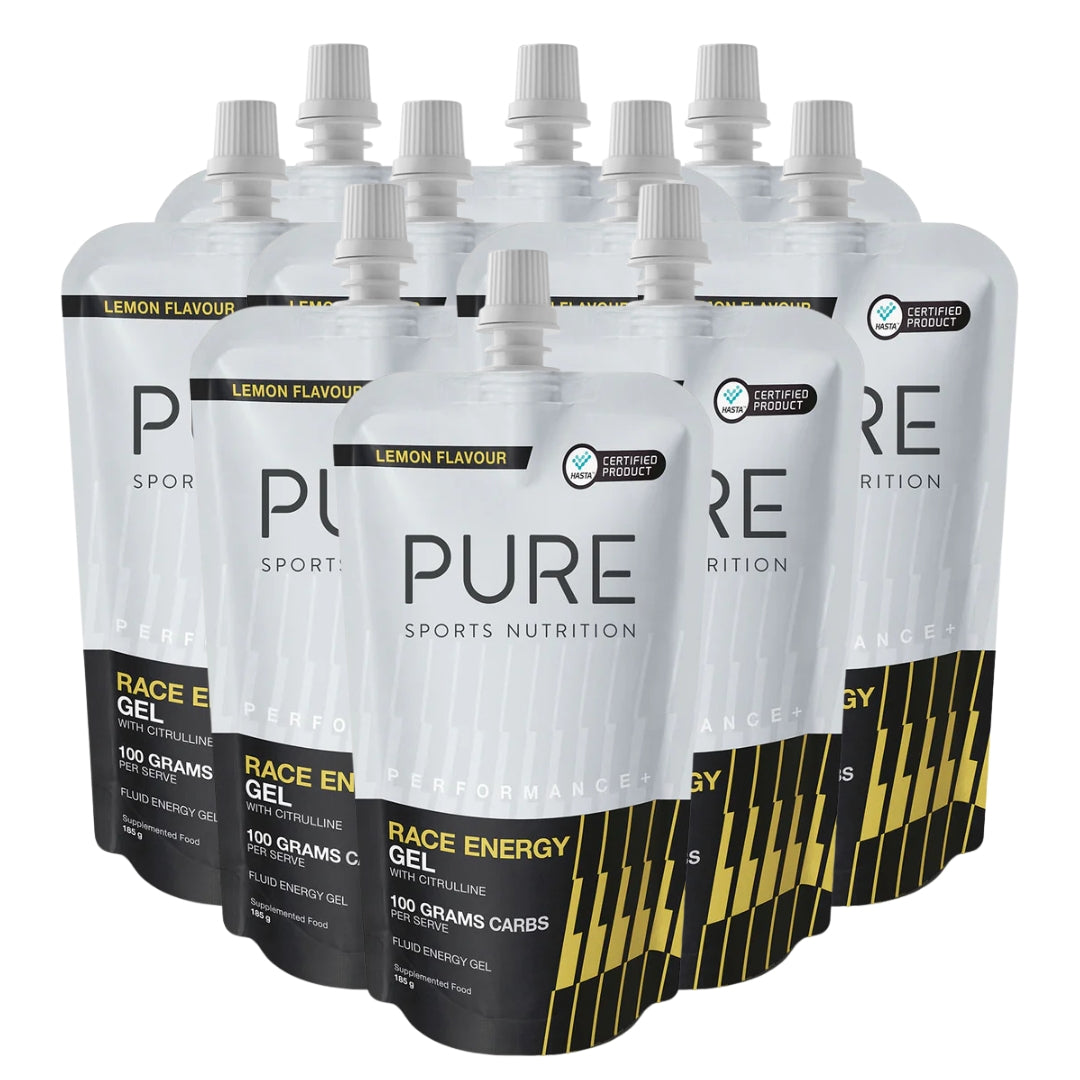 PURE Performance + Race Energy Gel 100g Carb Pouch