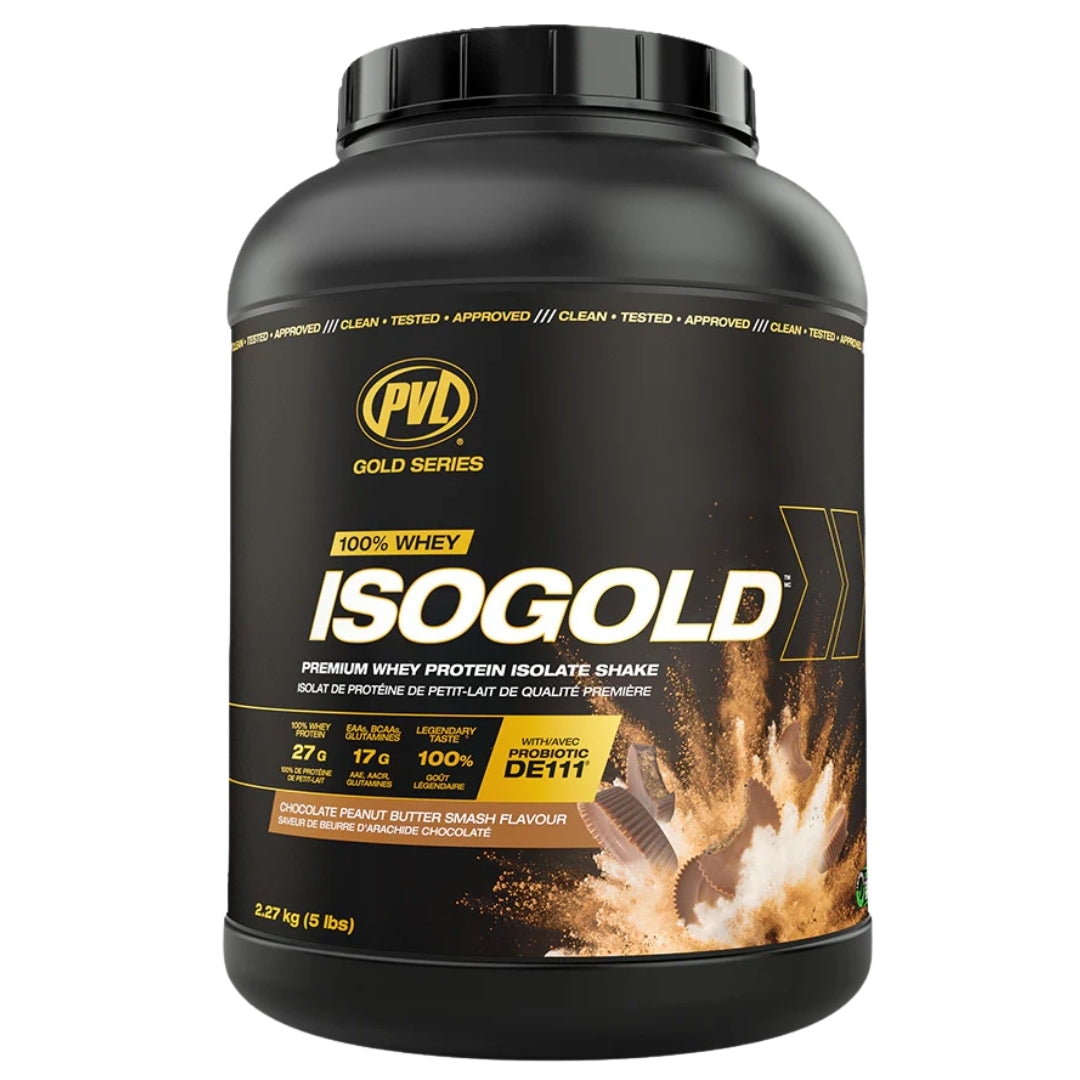 PVL ISOGOLD Premium Whey Isolate Protein Powder 5lb (Original Recipe - Canada)