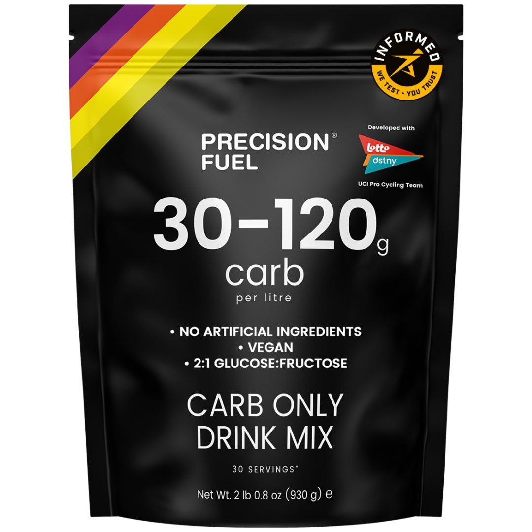 Precision Fuel carb only drink mix package on a white background