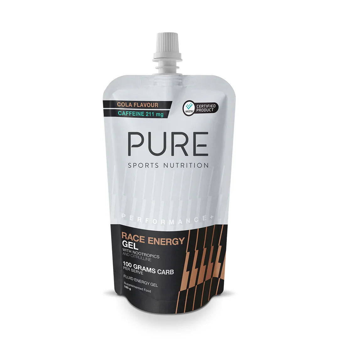 PURE Performance + Race Energy Gel 100g Carb Pouch