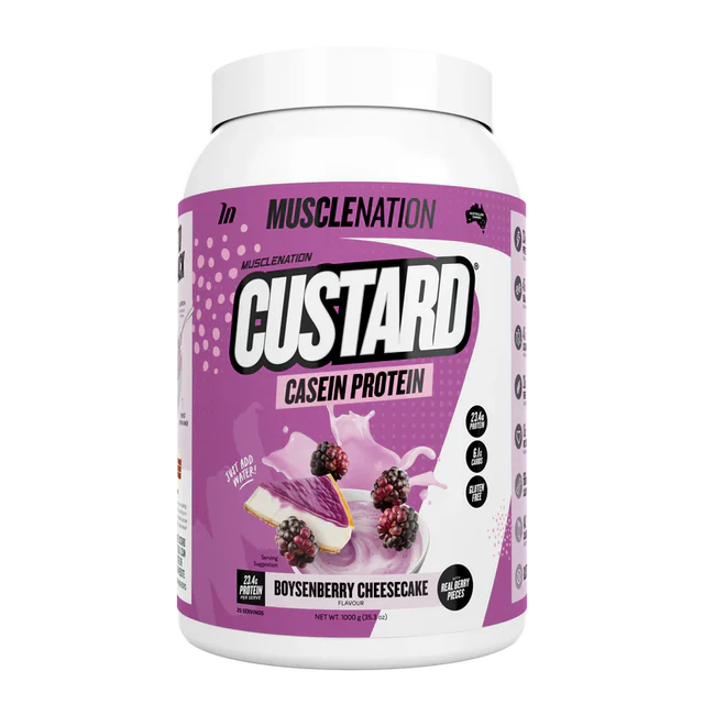 Muscle Nation Custard Casein Protein 1kg