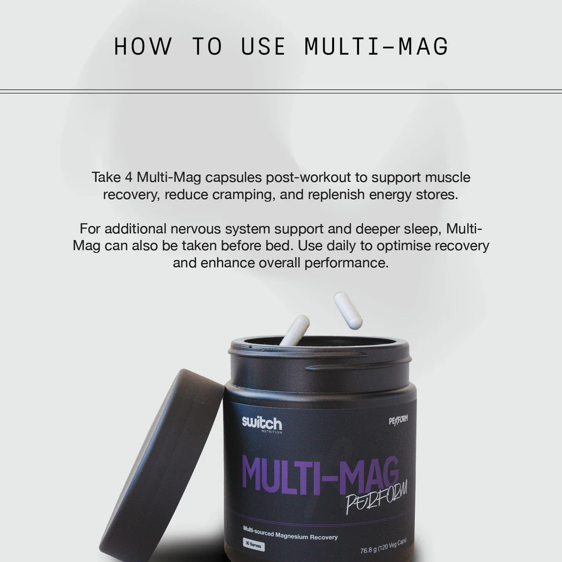 Switch Nutrition Multi-MAG Perform Magnesium Caps