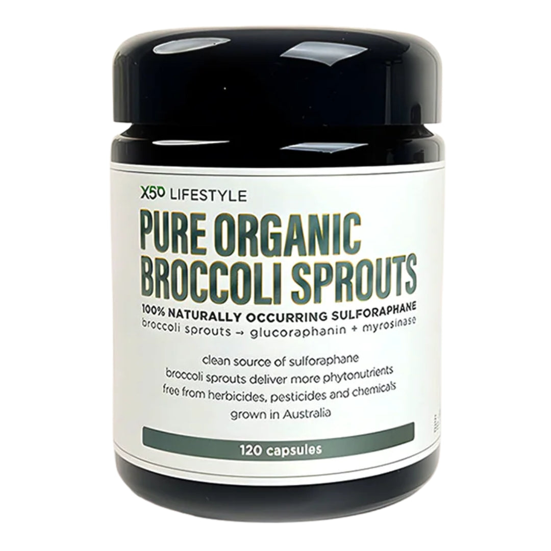 X50 Pure Organic Broccoli Sprouts Caps