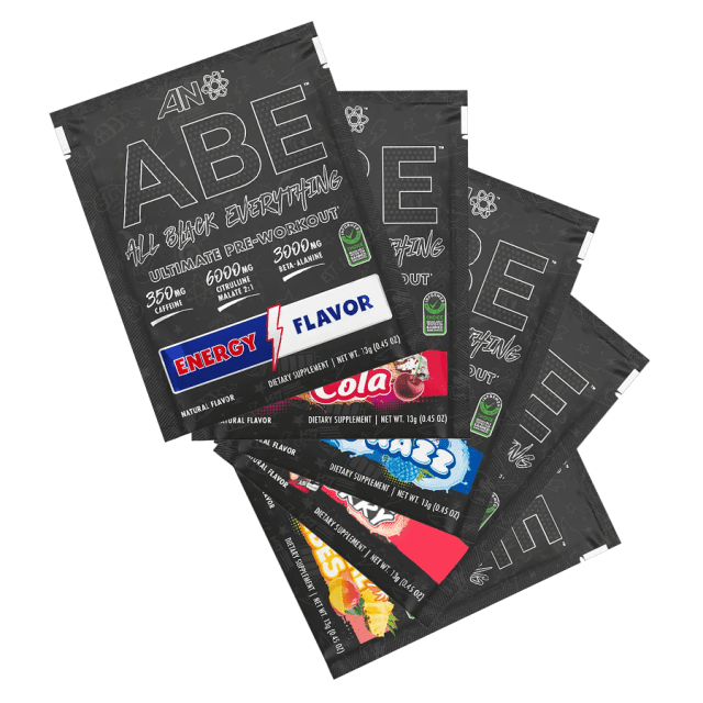 ABE Ultimate Pre-Workout 5x Sample Sachet Variety Pack / 5x Sachets