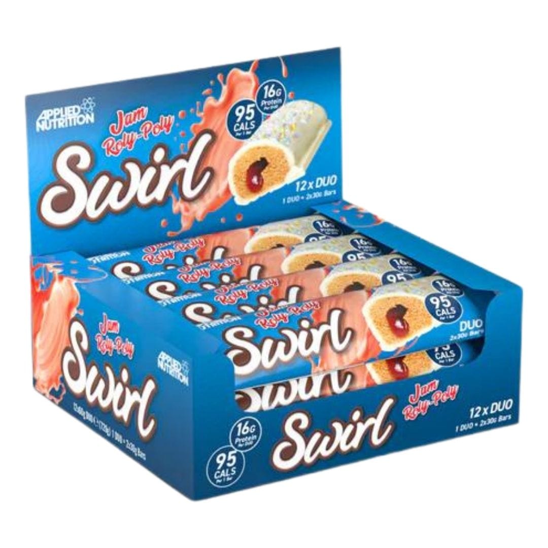 Applied Nutrition Swirl Bar Jam Roly-Poly / 12 Pack