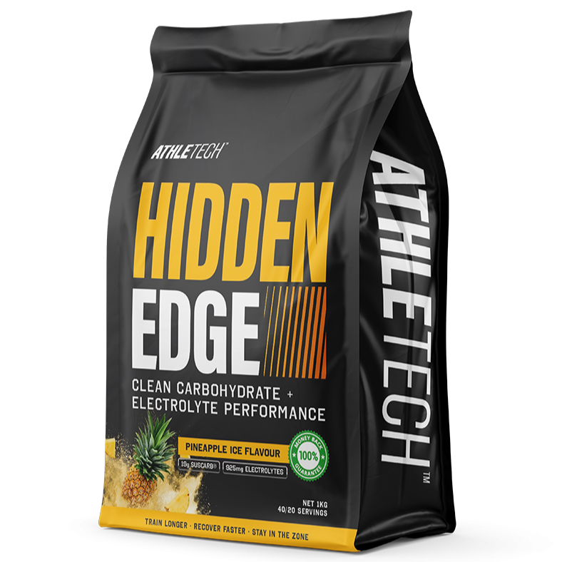 Athletech Hidden Edge supplement package on a white background