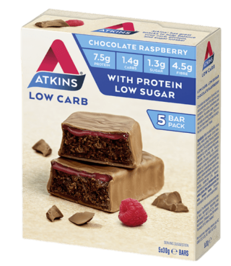 Atkins Advantage Protein Bars 5 Pack Chocolate Raspberry / 5x30gm