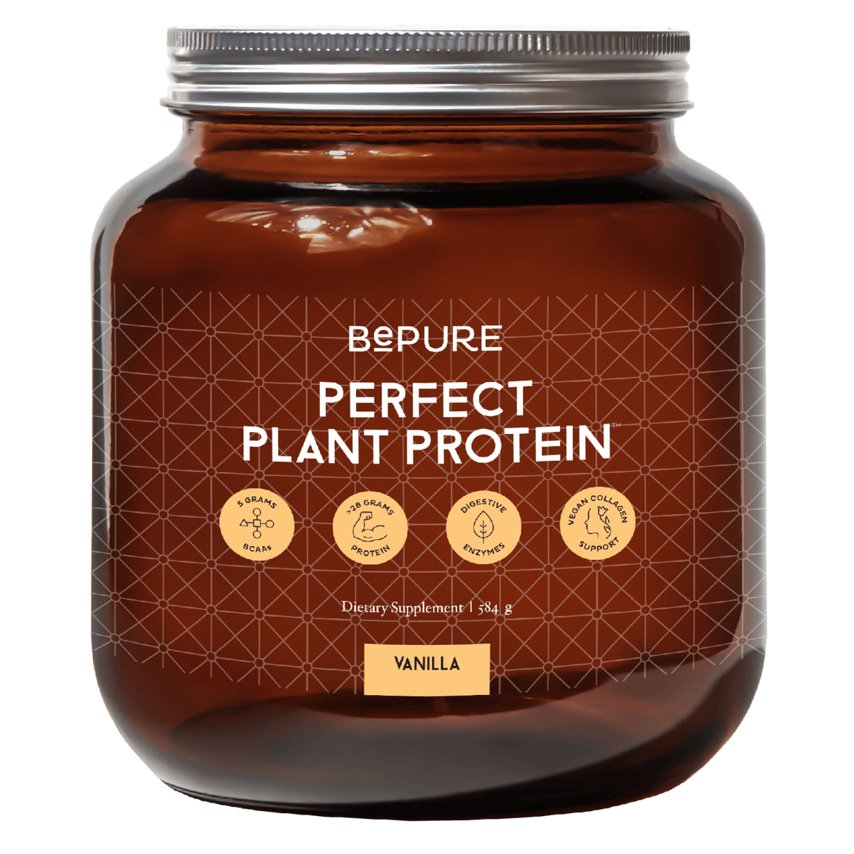BePure Perfect Protein Vanilla / Glass Jar