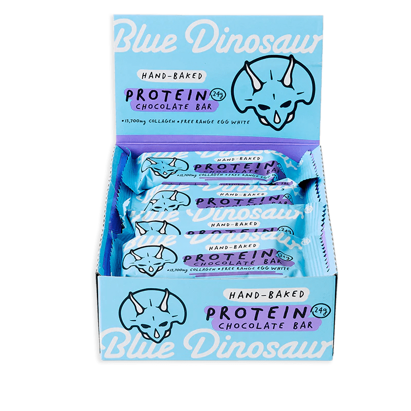 Blue Dinosaur Protein Bars 12 Pack / Chocolate