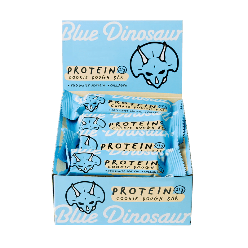 Blue Dinosaur Protein Bars 12 Pack / Cookie Dough