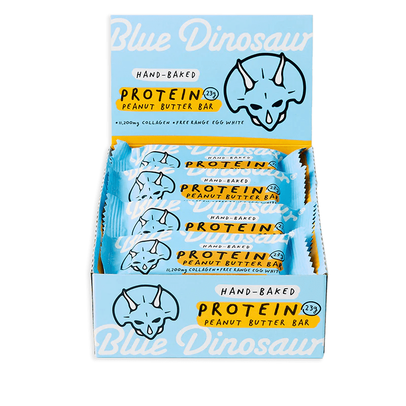 Blue Dinosaur Protein Bars 12 Pack / Peanut Butter
