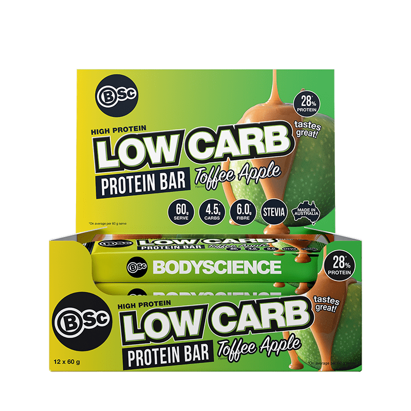 BSC High Protein Low Carb Bars Toffee Apple / 12 Box