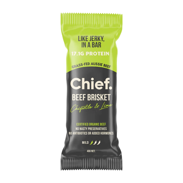 Chief Organic Grass-Fed Beef Bar Single / Chipotle & Lime