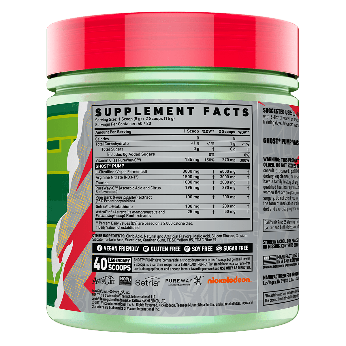 Ghost Lifestyle Pump V2 Non-Stim Pre Workout