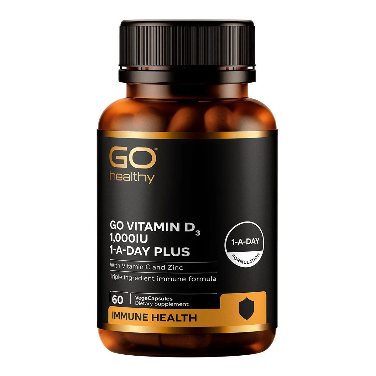 GO Healthy Vitamin D3 1000IU 1-A-Day Plus w/ Vit C & Zinc