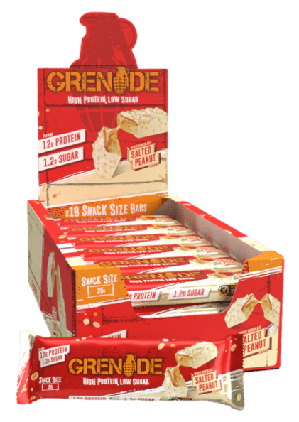 Grenade High Protein & Low Sugar Bars White Choc Salted Peanut / 12 Box