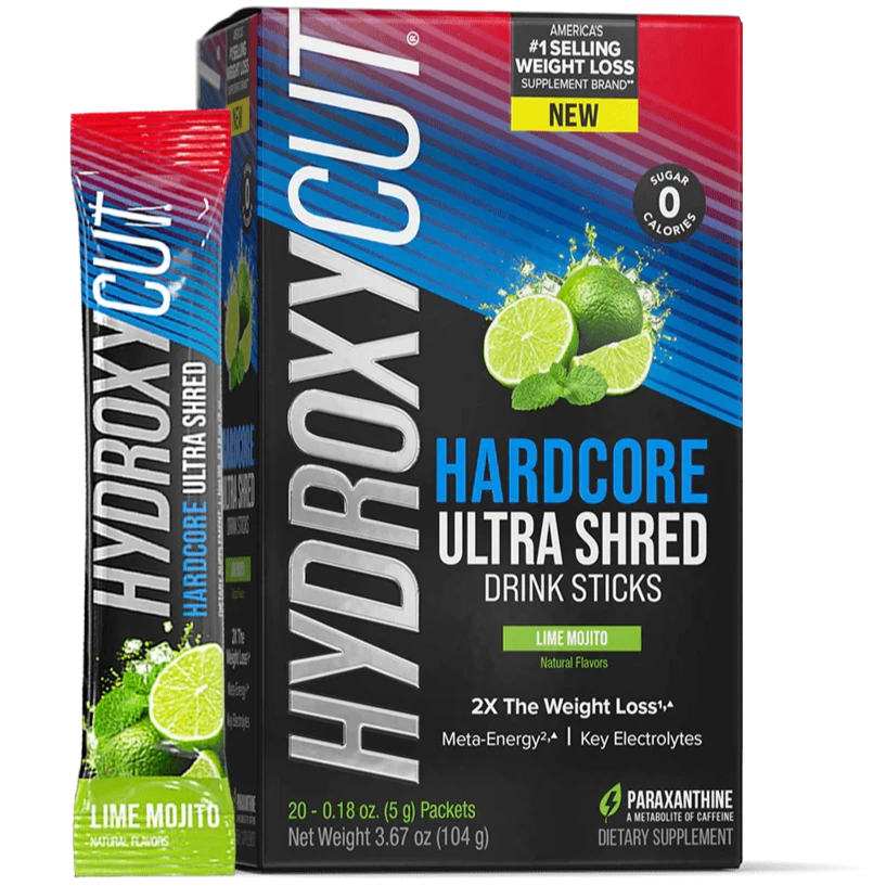 HARDCORE ULTRA SHRED FAT BURN DRINK STICKS Lime Mojito / Single