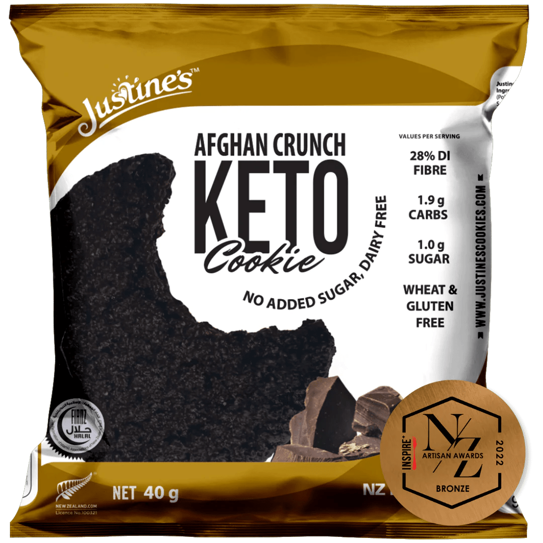 Justine's Keto Afghan Crunch Cookies 12 Box