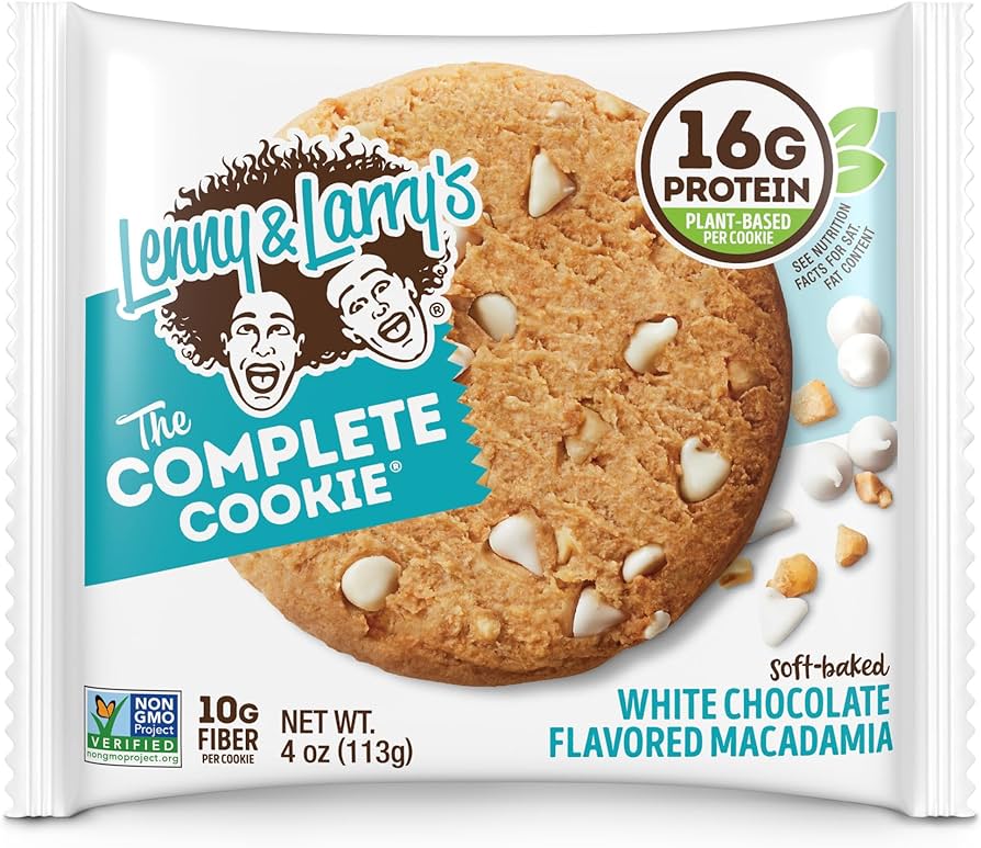Lenny & Larry's The Complete Cookie White Choc Macadamia / Single