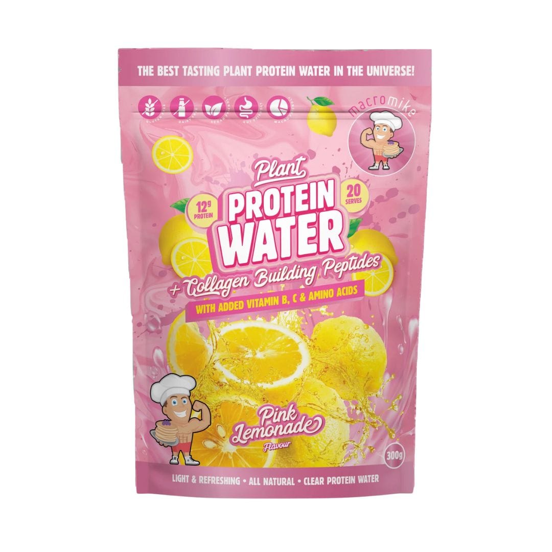 Macro Mike Plant Protein Water Pink Lemonade