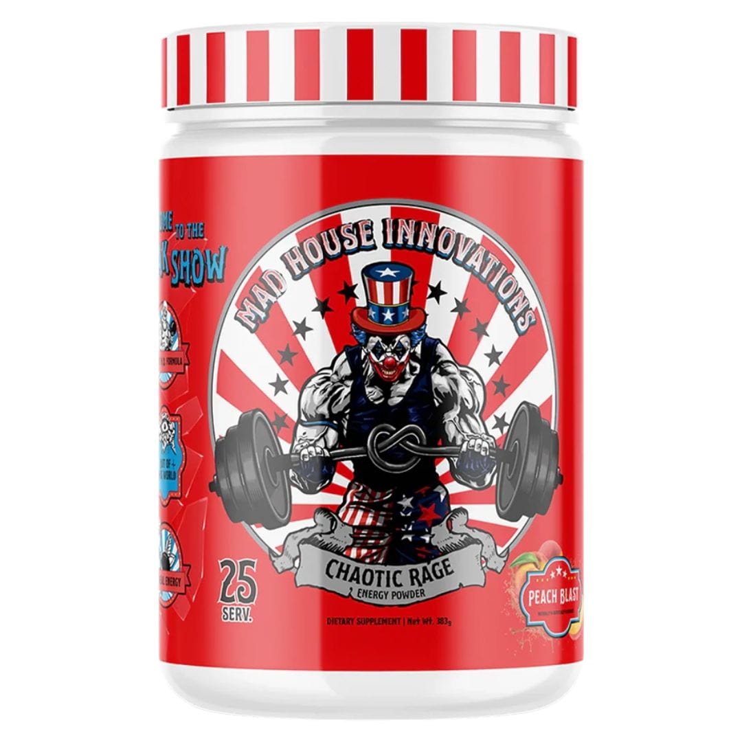 Mad House Chaotic Rage Pre-Workout Peach Blast