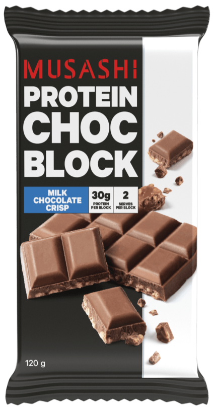 Musashi Protein Choc Block Single / Milk Chocolate Crisp