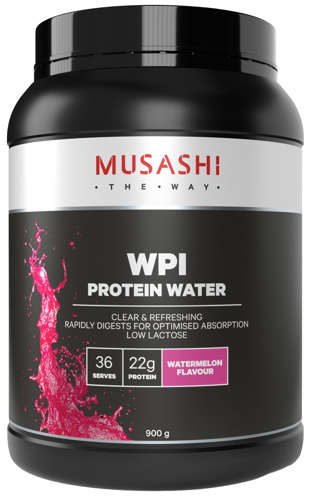 Musashi WPI Protein Water Watermelon