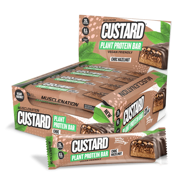 Muscle Nation Custard Plant Protein Bar Choc Hazelnut / 12 Pack
