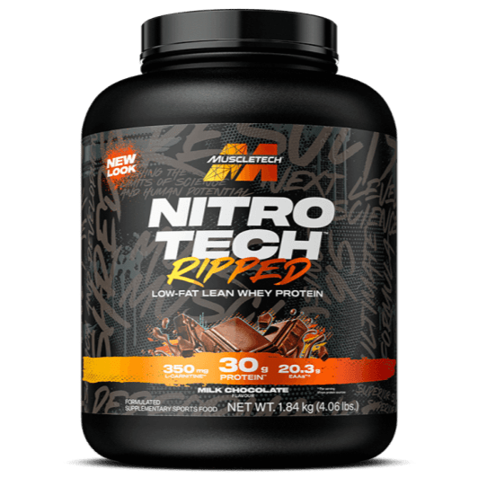 MuscleTech Nitro Tech Ripped Protein Powder 4lb Milk Chocolate