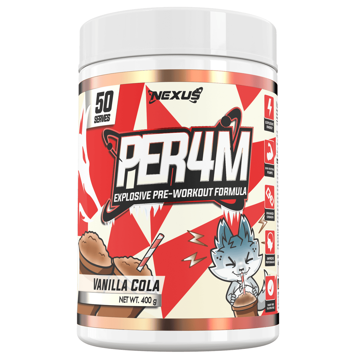 Nexus Sports Nutrition Per4m Pre Workout Vanilla Cola