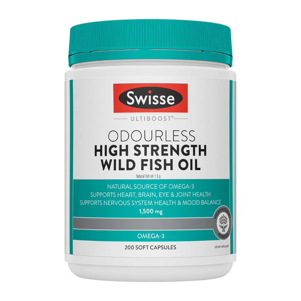Ultiboost Odourless High Strength Wild Fish Oil Caps