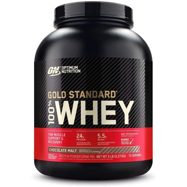 Optimum Nutrition Gold Standard 100% Whey Protein Powder 5lb / Choc Malt