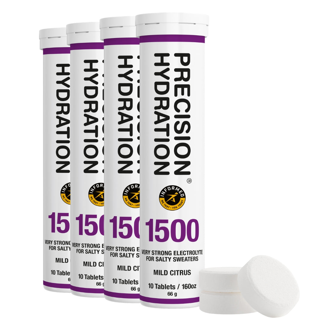 Three Precision Hydration tubes on a white background