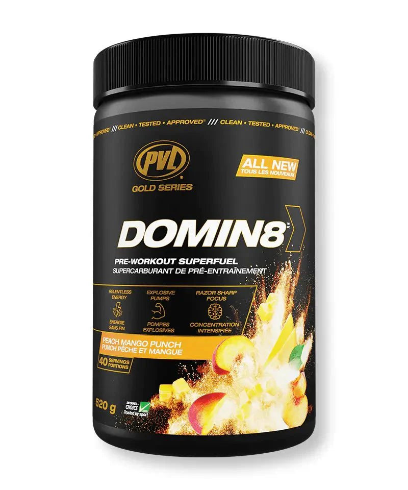 PVL Gold Series Domin8 Pre-Workout 520g