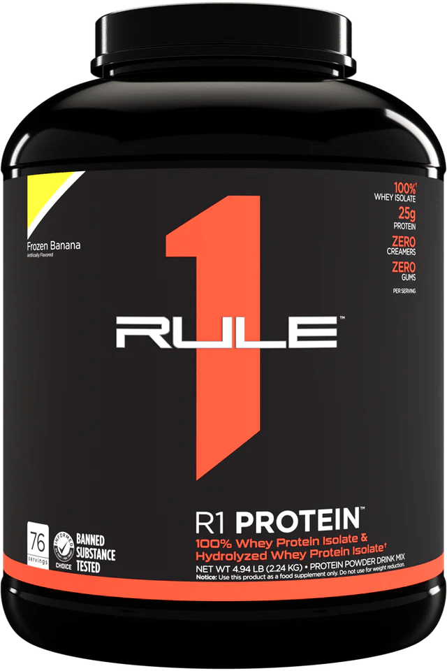 Rule 1 Whey Isolate Protein 5lb Frozen Banana