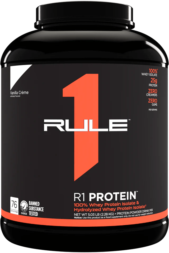 Rule 1 Whey Isolate Protein 5lb Vanilla Creme