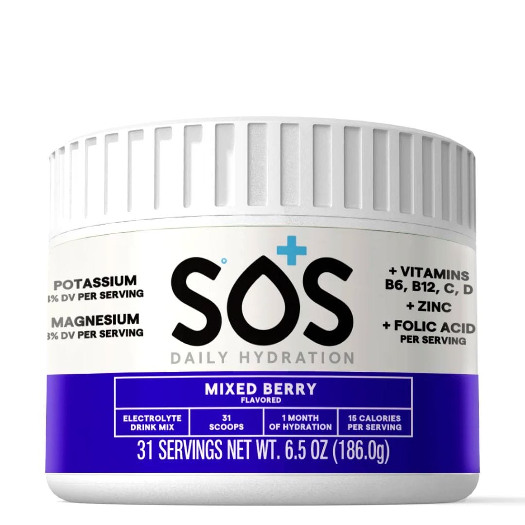 SOS Daily Hydration Electrolyte Tub Mixed Berry
